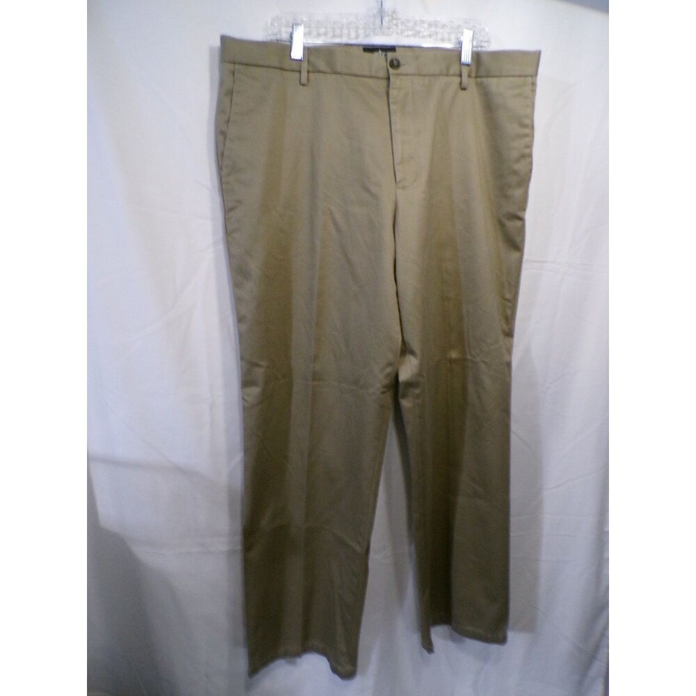 DOCKERS Classic Fit Men Pants Khaki Flat Front 38x32 Chinos